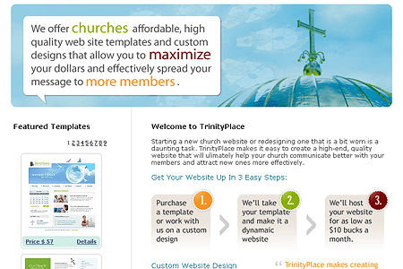 TrinityPlace website in 2006