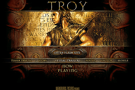 Troy flash website in 2004