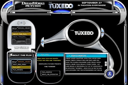 Tuxedo flash website in 2002