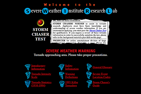 Twister website in 1996