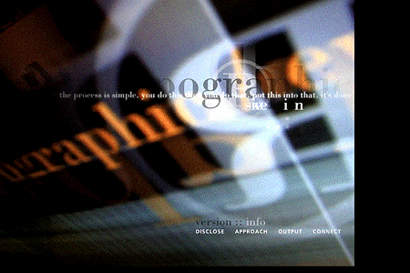 typogRaphic flash website in 2000