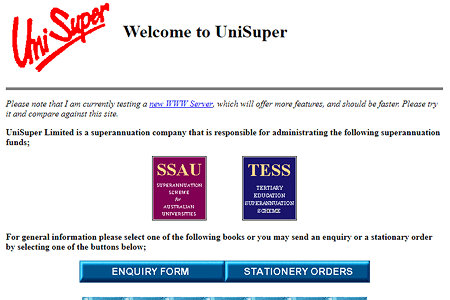 UniSuper in 1995