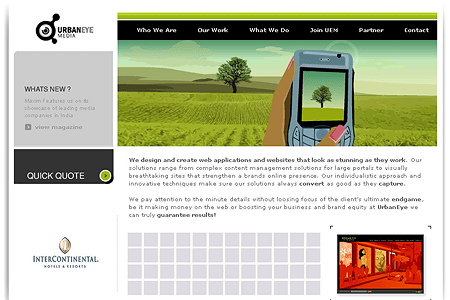 UrbanEye website in 2006