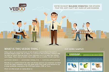 Veboo Labs website in 2008