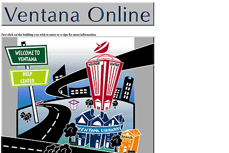 Ventana Online website in 1994