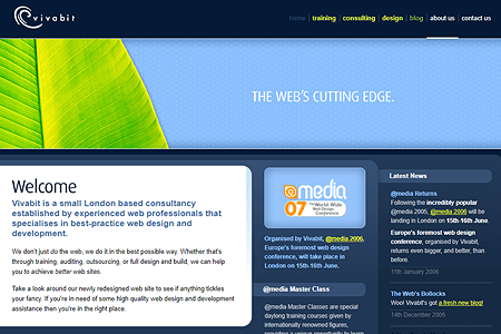Vivabit website in 2006
