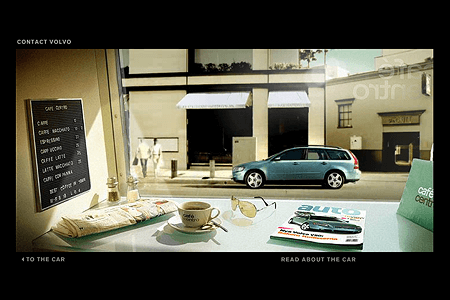 Volvo V50 flash website in 2004