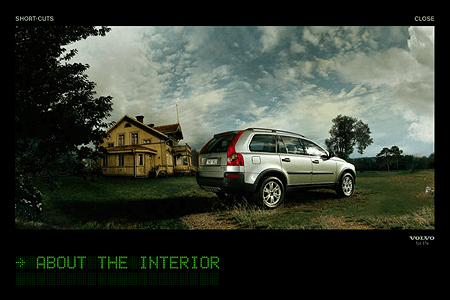 Volvo XC90 flash website in 2002