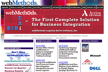webMethods in 2000