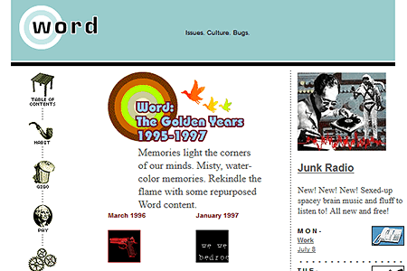 Word website in 1997