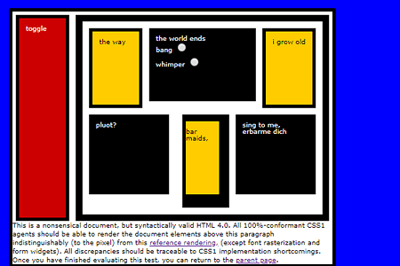Box Acid Test (Acid1) website in 1998