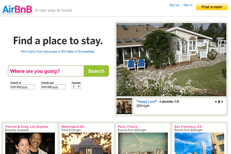 Airbnb in 2009