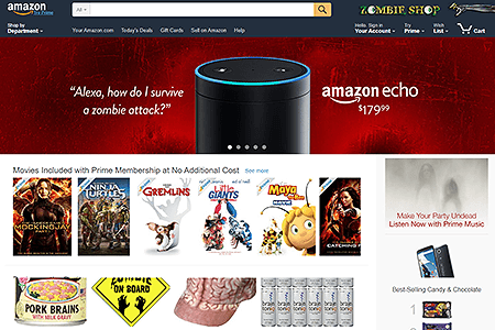 Amazon website in 2015