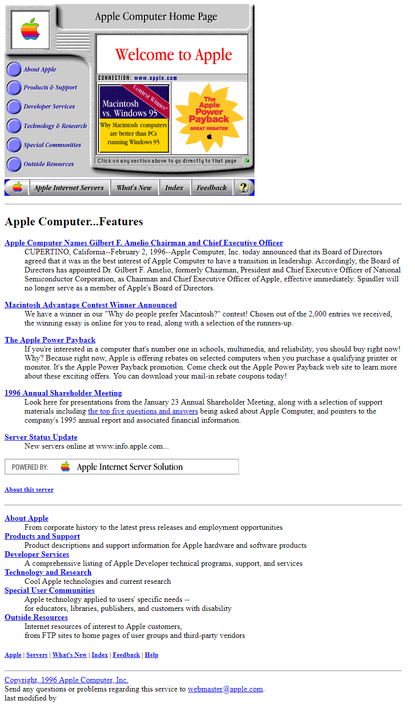 Apple in 1996