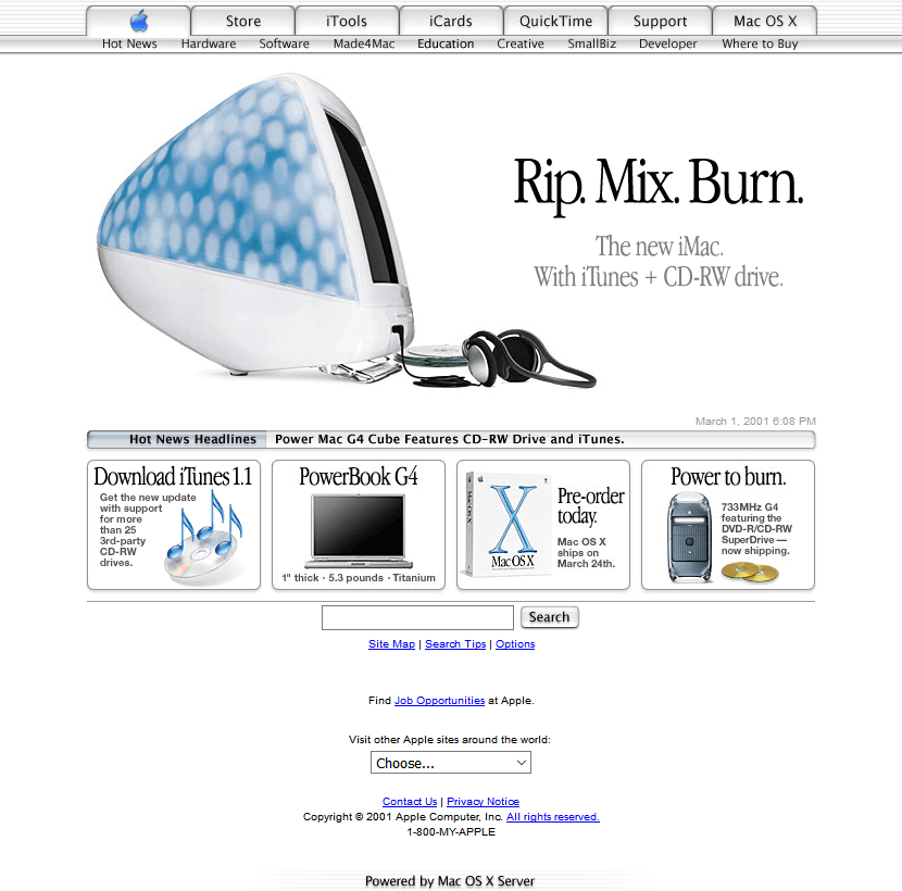 NHL.com in 1999 - Web Design Museum