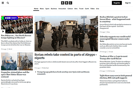 BBC website in 2024