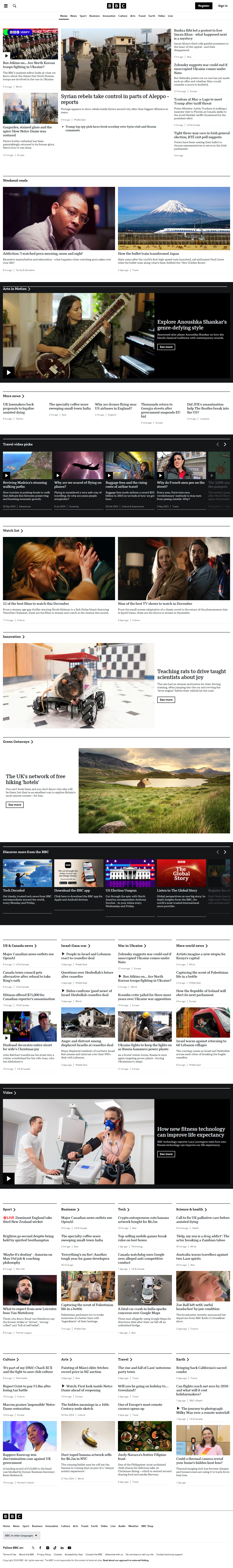 BBC website in 2024