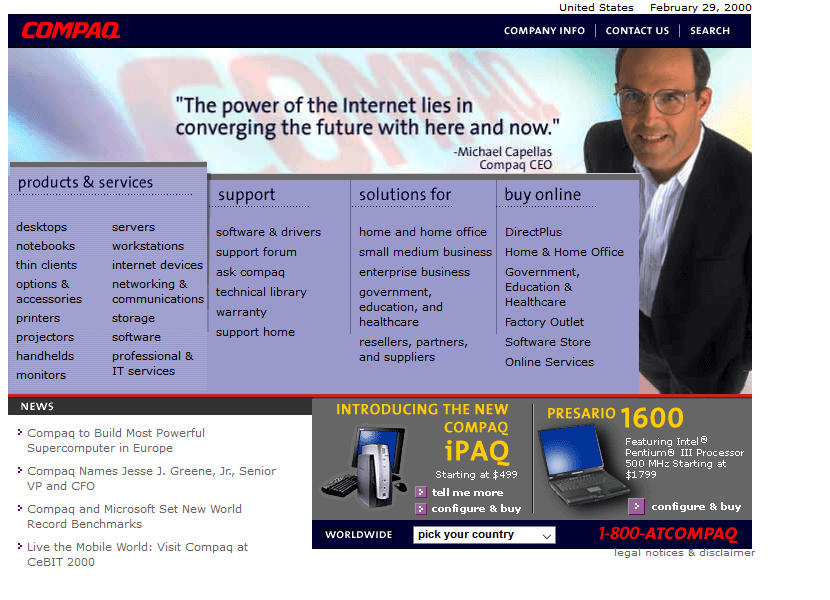 Compaq in 2000