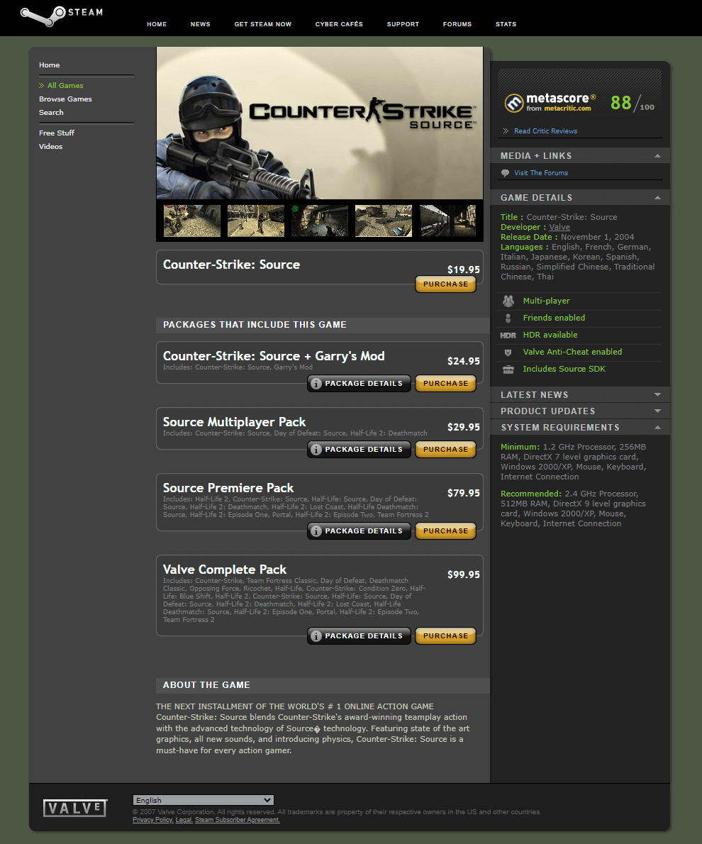 Counter-Strike in 2007