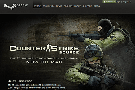 Counter-Strike website in 2010