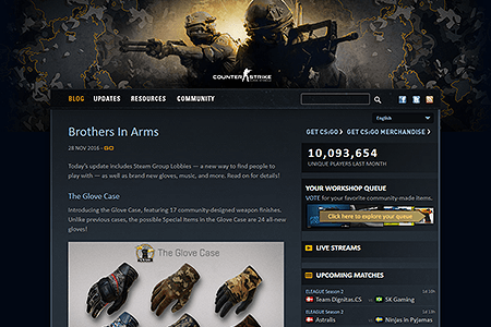 Counter-Strike website in 2016