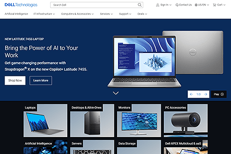 Dell website in 2024