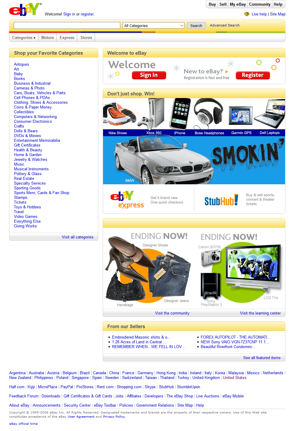 eBay in 2008