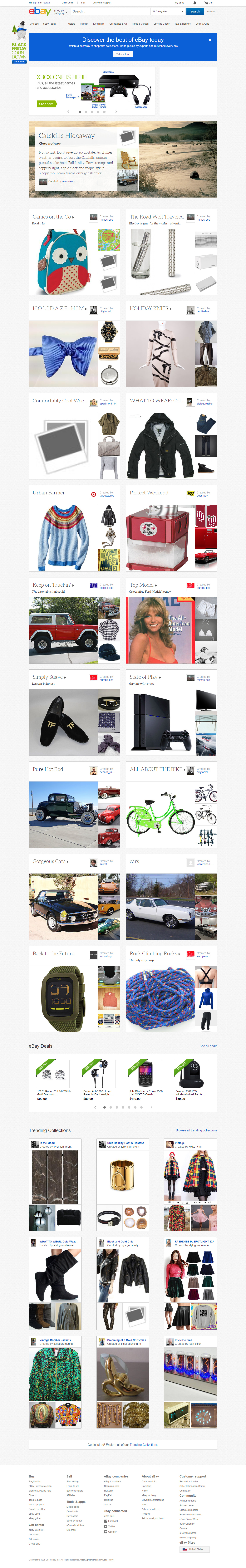 eBay website in 2013