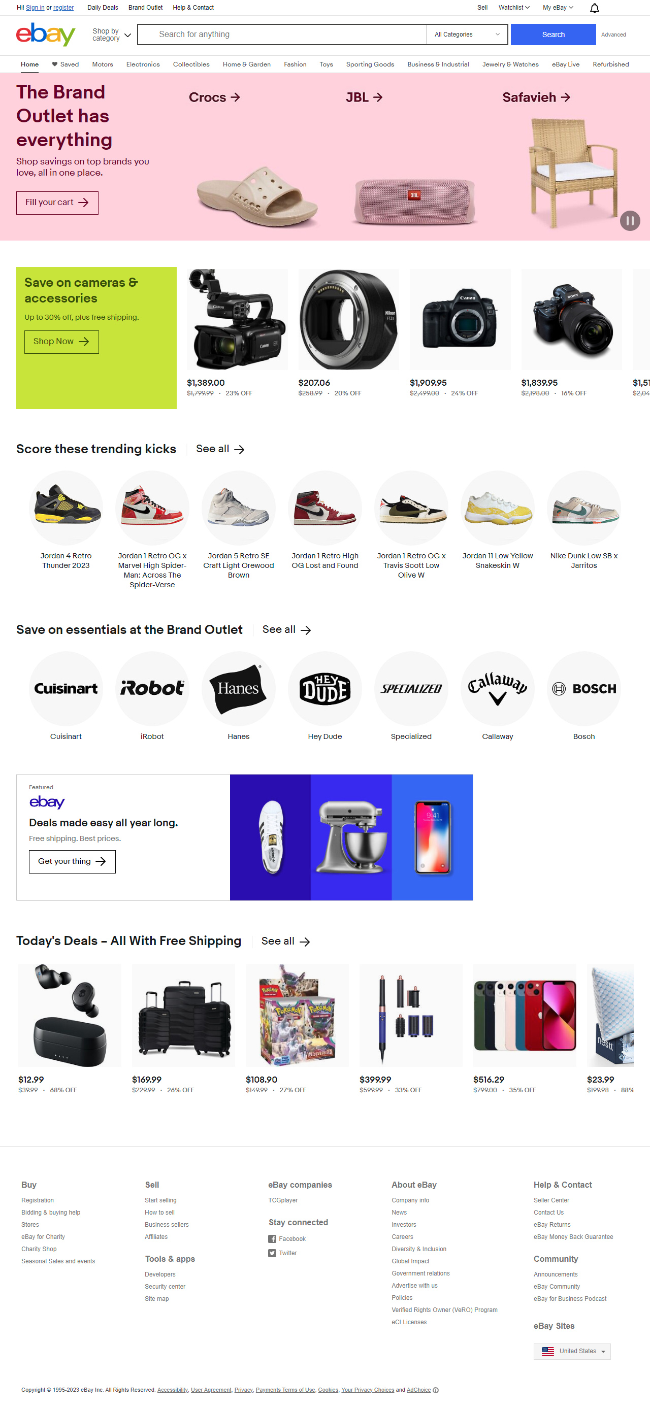 eBay website in 2023