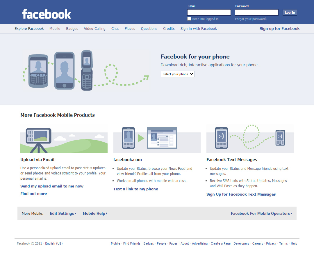 Facebook Mobile in 2011