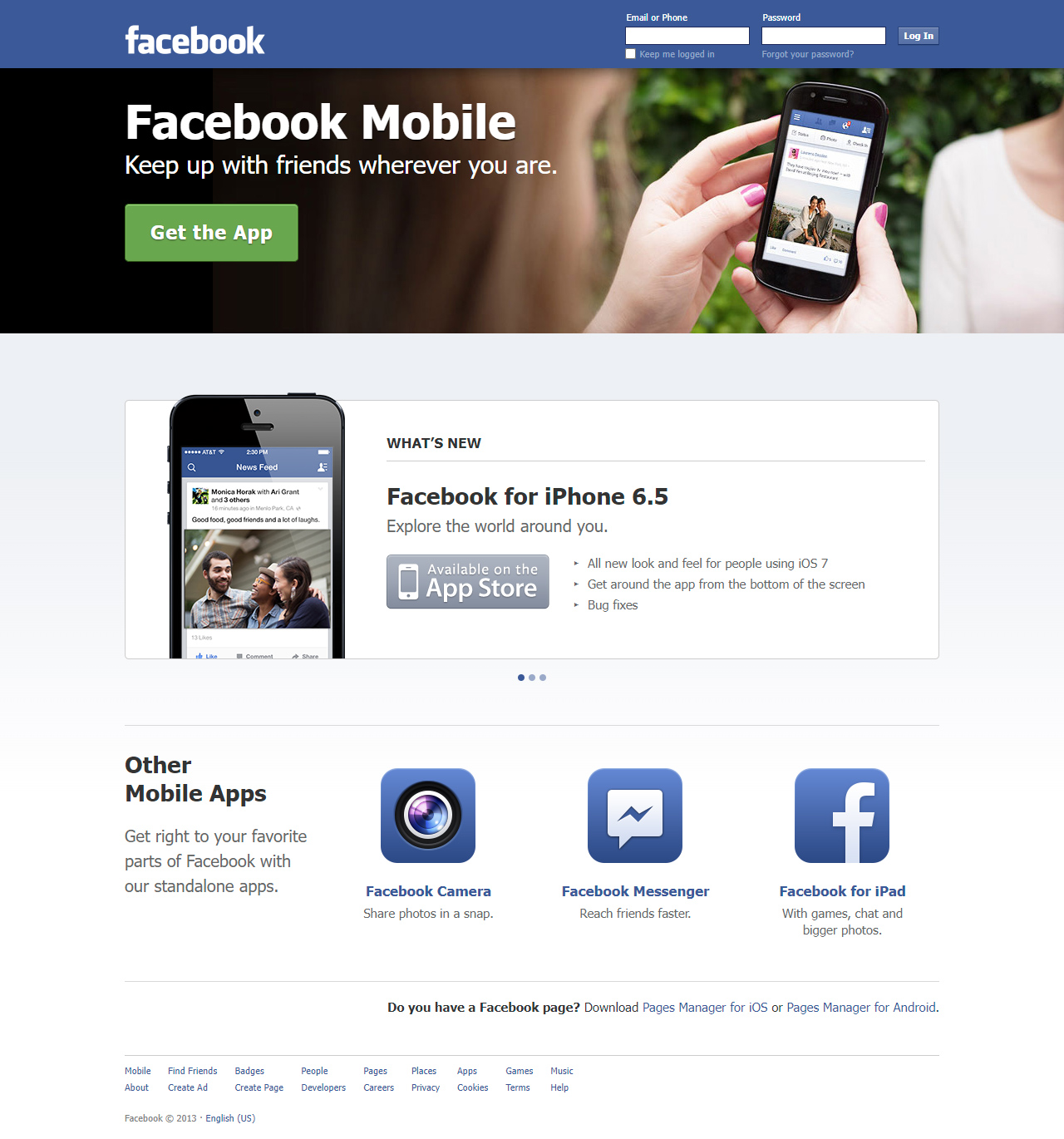 Facebook Mobile in 2013