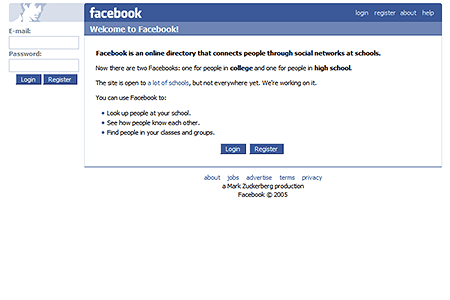 Facebook In 2004 Web Design Museum