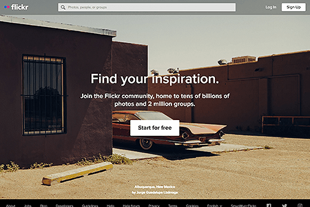 Flickr website in 2023
