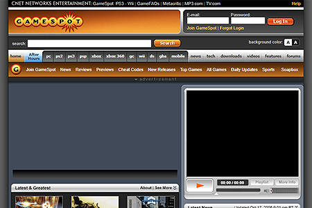GameSpot website in 2006