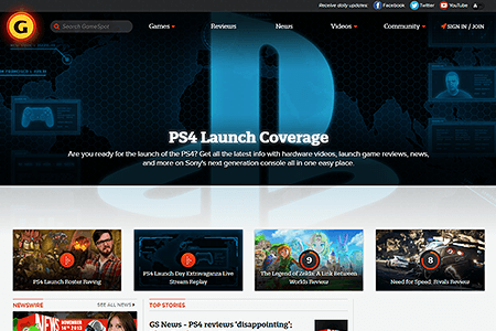 GameSpot website in 2013