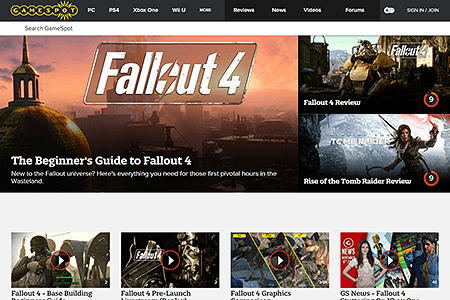 GameSpot website in 2015