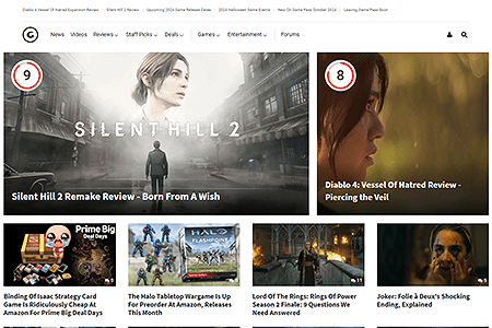 GameSpot website in 2024