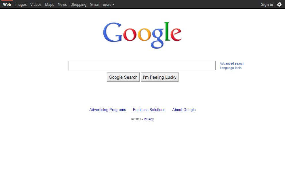 Google in 2011