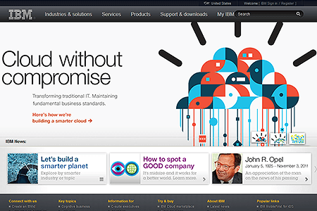 IBM website in 2011