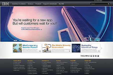 IBM website in 2014