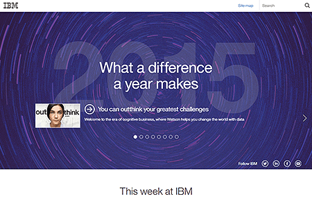 IBM website in 2015