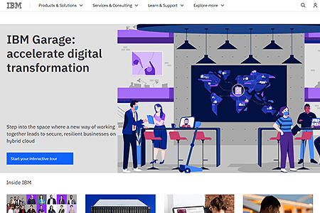 IBM website in 2021