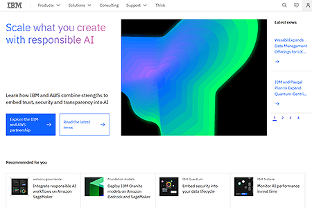 IBM website in 2024