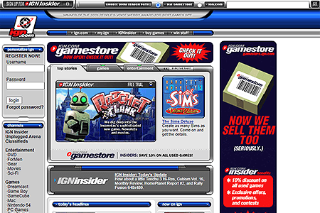 IGN website in 2002