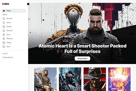 IGN website in 2022
