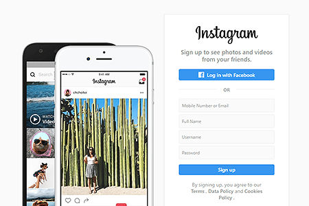 Instagram website in 2019