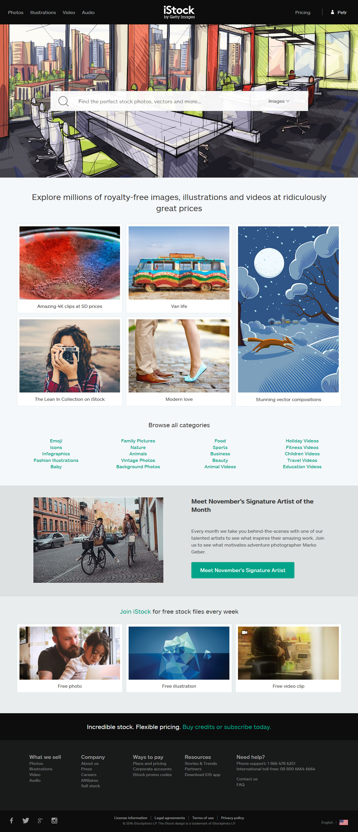 iStockPhoto in 2016