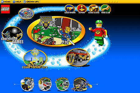 Lego website in 2000