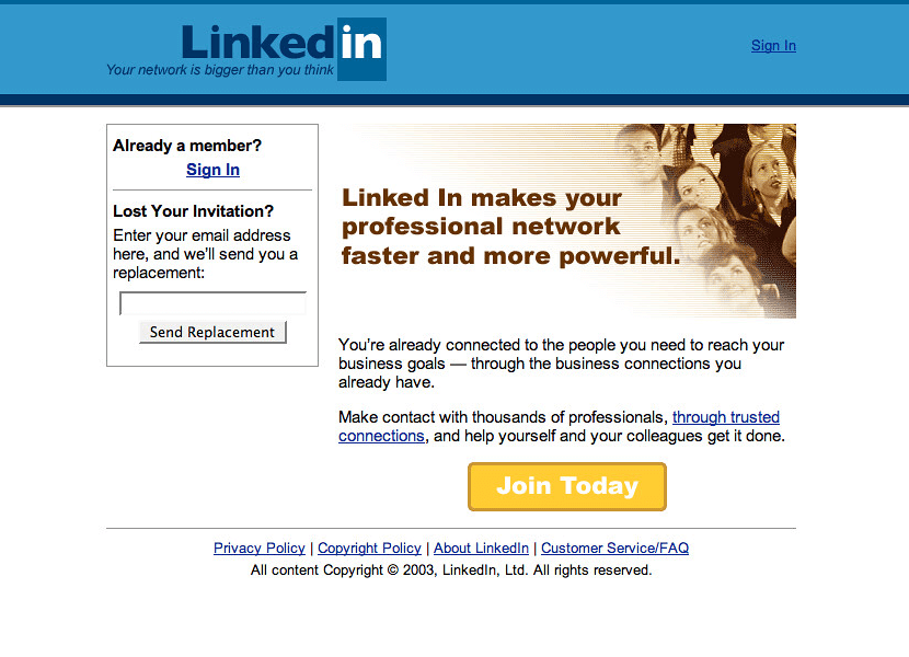 LinkedIn in 2003