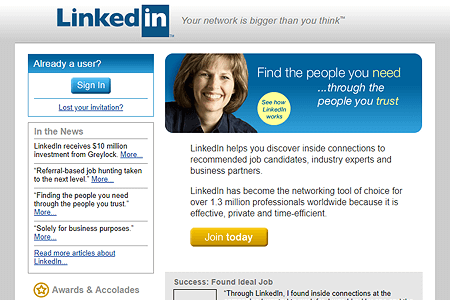 LinkedIn in 2004